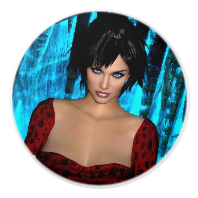 The World Behind the Eyes ceramic knob Keramikknauf (Vorderseite)