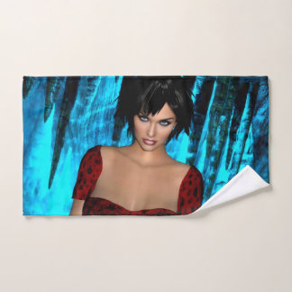 The World Behind the Eyes hand towel Handtuch