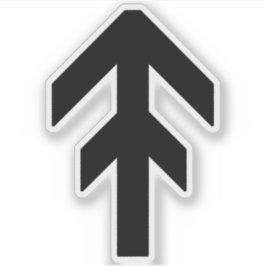 The World Domination Rune (schwarz) Aufkleber