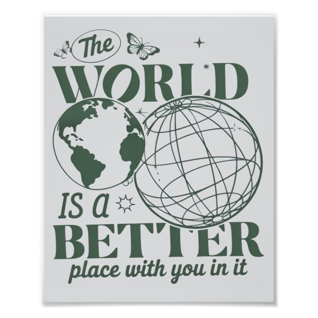 The World Is A Better Place With You in it Anxiety Fotodruck (Vorne)