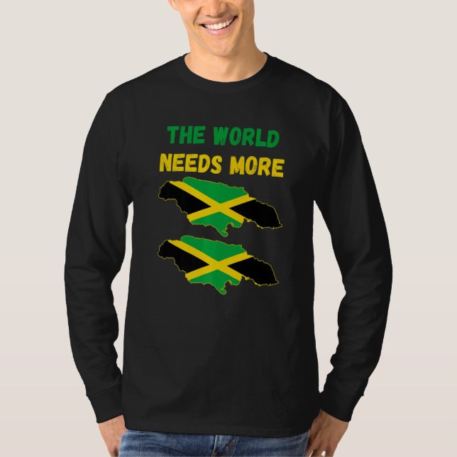 The World Needs More Jamaica Jamaican   T-Shirt (Vorderseite)