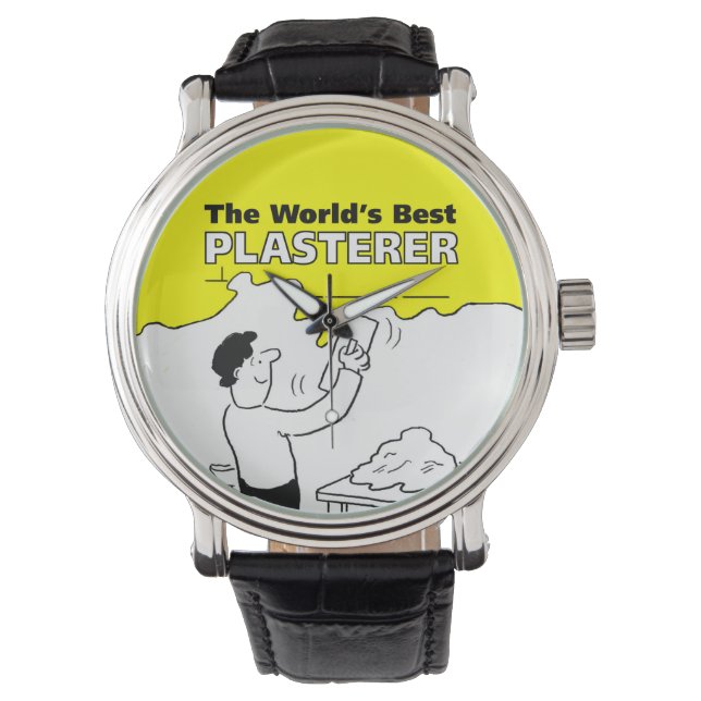 The World’s Best Plasterer Armbanduhr (Vorderseite)