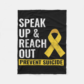 The World Suicide Prevention Awareness Day Yellow  Fleecedecke