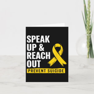 The World Suicide Prevention Awareness Day Yellow Karte