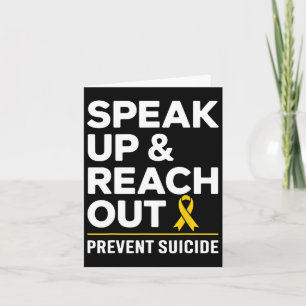 The World Suicide Prevention Awareness Day Yellow Karte