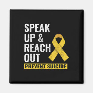 The World Suicide Prevention Awareness Day Yellow Magnet
