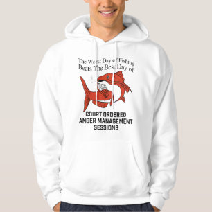 the worst day of fishing beats the best day of cou hoodie