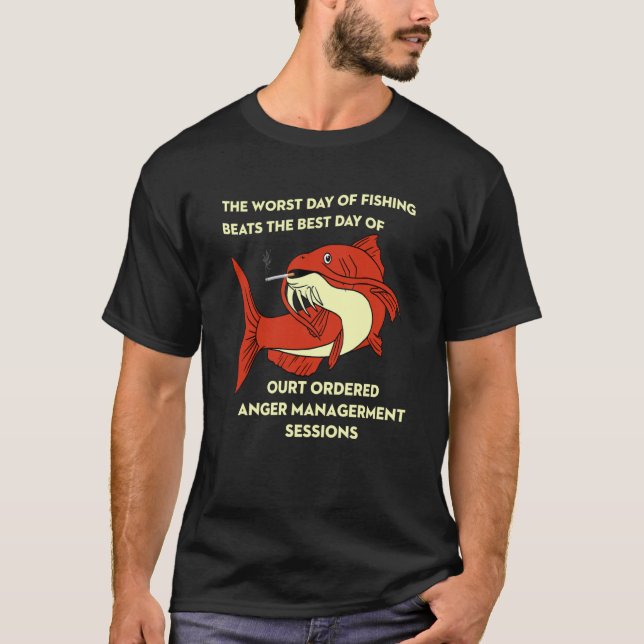 The Worst Day of Fishing Beats The Best Day of Cou T-Shirt (Vorderseite)