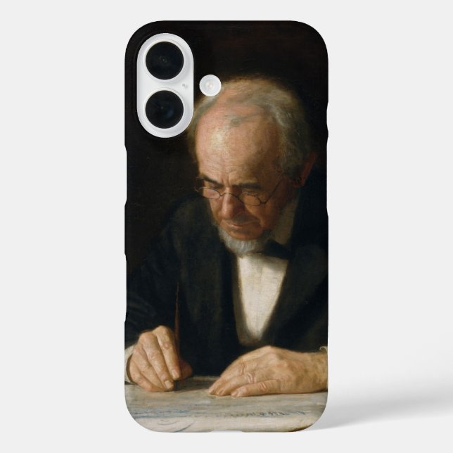 The Writing Master von Thomas Eakins Case-Mate iPhone Hülle (Rückseite)