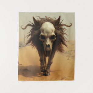 The Wulf Totemwolf Totenkopf Teufel Wüste Wandteppich