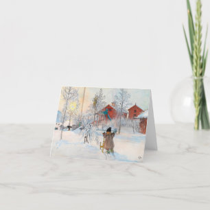 The Yard and Washhouse, 1895 von Carl Larsson Dankeskarte