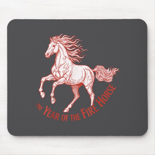The Year Of The Fire Horse 2026 Celebration  Mousepad (Vorne)