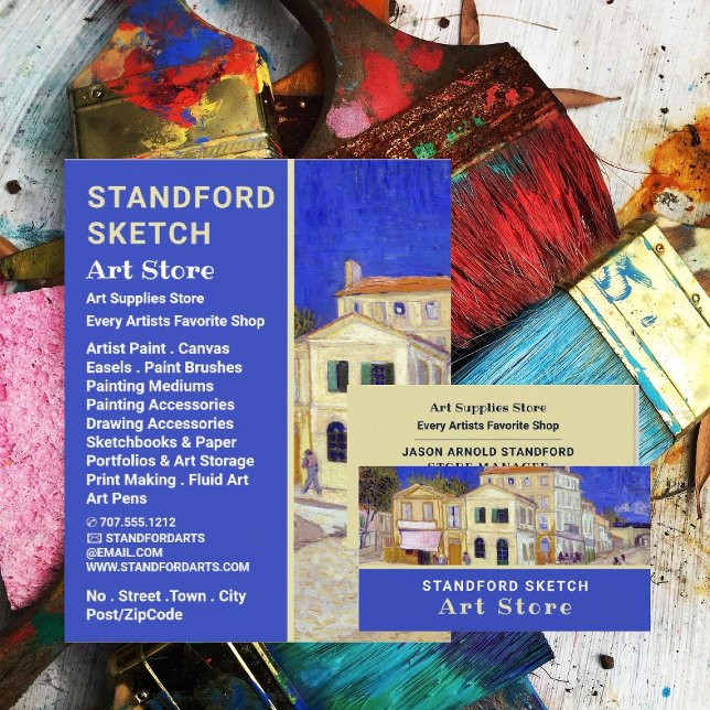 The Yellow House by Van Gogh, Art Supplements Stor Flyer (Von Creator hochgeladen)