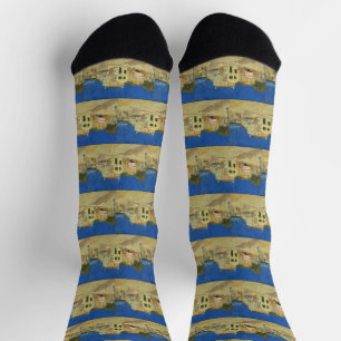 The Yellow House (Die Straße) von Vincent van Gogh Socken