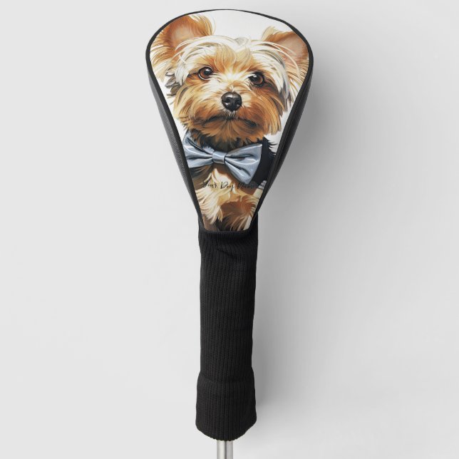 The Yorkshire Terrier Dog 001 - Odessa Leyendecker Golf Headcover (Vorderseite)