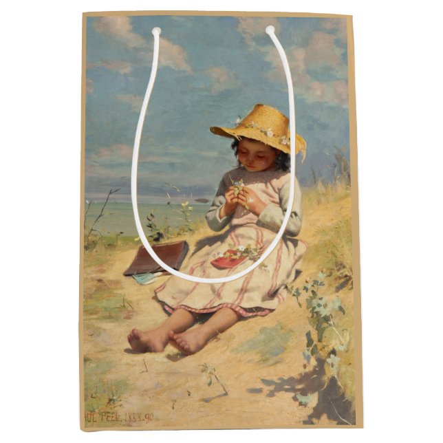 The Young Botanist (von Paul Peel) Mittlere Geschenktüte (Vorderseite)