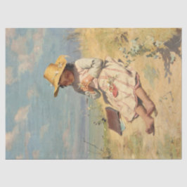 The Young Botanist (von Paul Peel) Seidenpapier