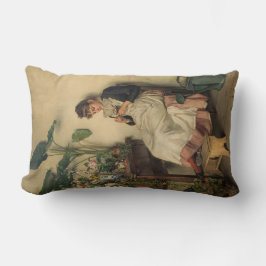 The Young Florist (von Carl Zewy) Lendenkissen