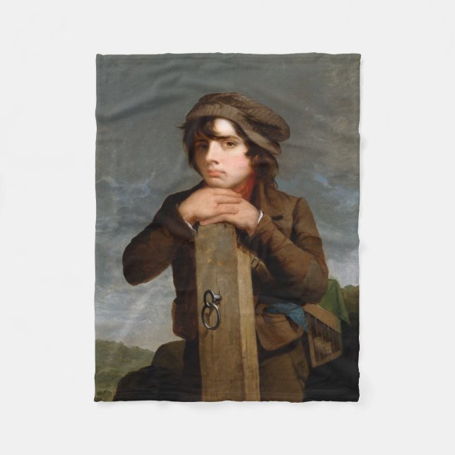The Young Itinerant (von James Henry Beard) Fleecedecke (Vorderseite)