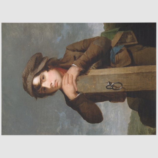 The Young Itinerant (von James Henry Beard) Seidenpapier (Vorderseite)