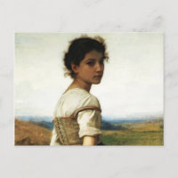 The Young Shepherdess by William-AdolpheBouguereau