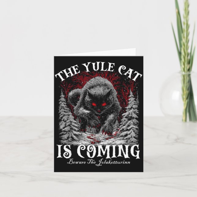 The Yule Cat Is Coming  Karte (Vorderseite)