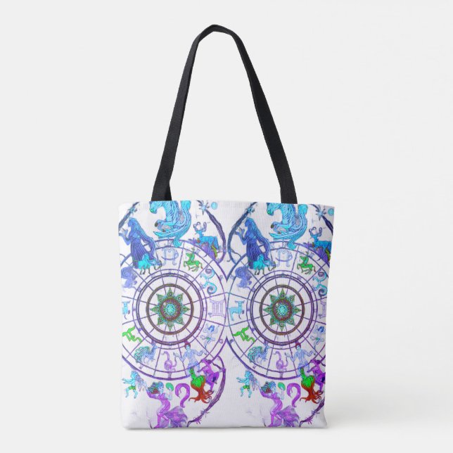 The Zodiac Astrological Signs  on a Tote Bag (Rückseite)