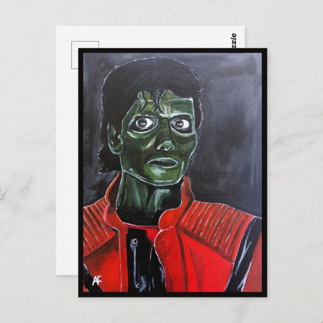 The Zombie Painting by Alfred Fox Postkarte (Vorne/Hinten)