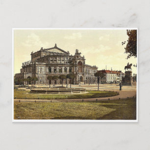 Theater, Altstadt, Dresden, Sachsen, Deutschland Postkarte