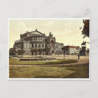 Theater, Altstadt, Dresden, Sachsen, Deutschland Postkarte
