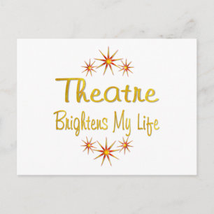 Theater bricht mein Leben Postkarte