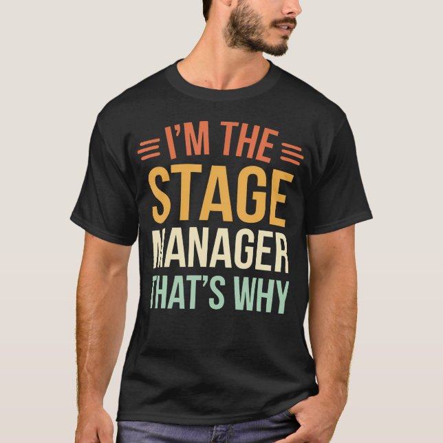 Theater-Bühnenmanager T-Shirt (Vorderseite)