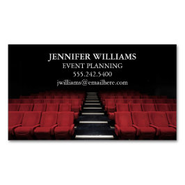 Theater Darstellend Arts Eventplaner oder Kino Magnetische Visitenkarte