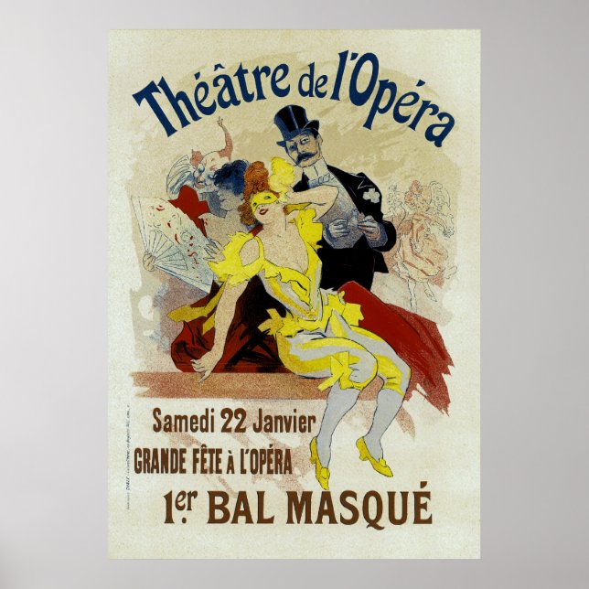 Theater de l'Opera ~ 1er Bal Masque Poster (Vorne)