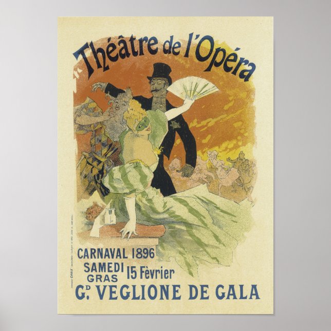 Theater de l'Opera, Jules Cheret Poster (Vorne)