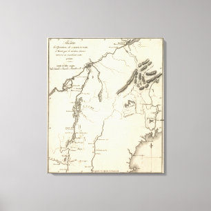 Theater der Armeeoperationen im Norden Leinwanddruck