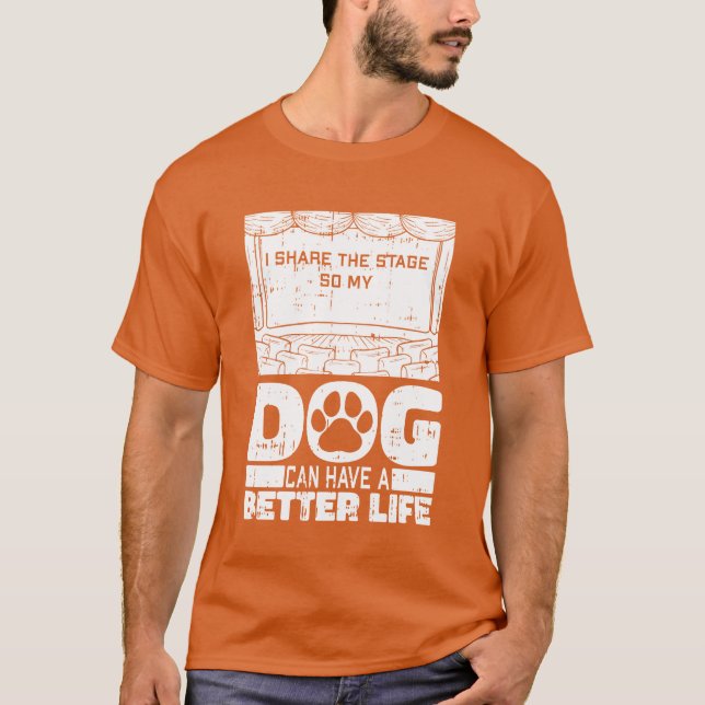 Theater Dog Girl Vintag T-Shirt (Vorderseite)