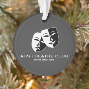 Theater Drama Club Gedeckter Thespianname Ornament