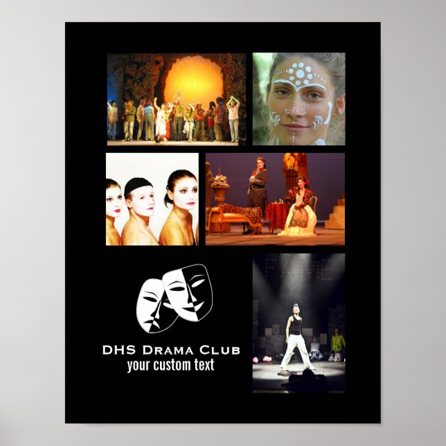 Theater Drama Club MASI - Museo d'arte della Svizz Poster (Vorne)