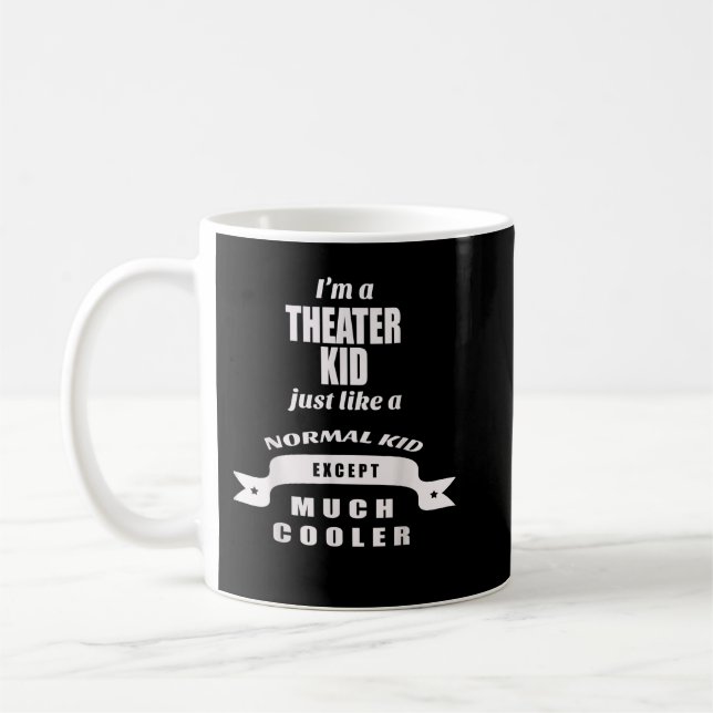 Theater, Drama, Kind, Schauspiel, Klasse, Schulfre Kaffeetasse (Links)