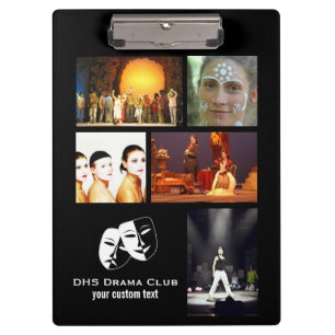 Theater-Drama-Verein-kundenspezifische Klemmbrett