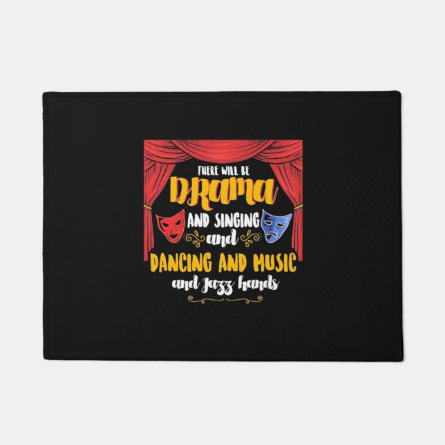 Theater Es wird Drama Fußmatte (Vorderseite)