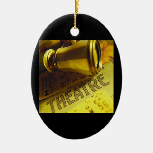 Theater-Ferngläser Keramik Ornament (Vorne)