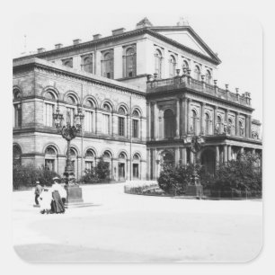 Theater Hannover, c.1910 Quadratischer Aufkleber