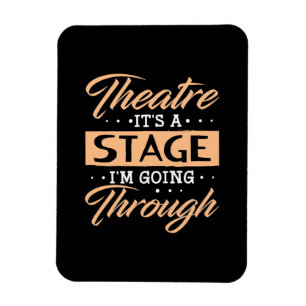 Theater ist es eine Bühne Schauspieler durch gehe Magnet