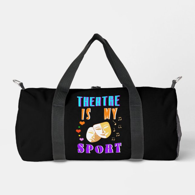 Theater ist mein Schauspiel Duffle Bag (Vorderseite)