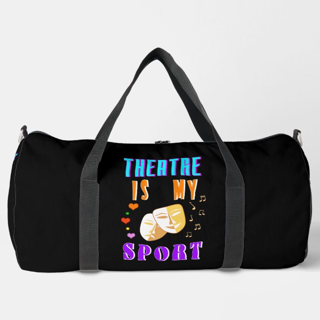 Theater ist mein Schauspiel Duffle Bag (Vorderseite)
