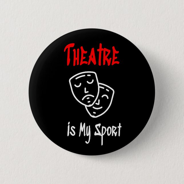 Theater ist mein Sport Button (Vorderseite)
