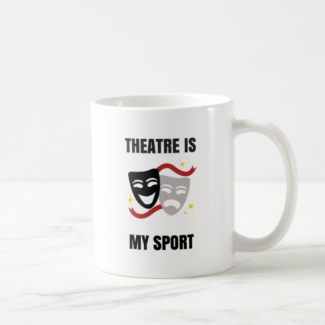 Theater ist mein Sport - Dramageek-Kaffee-Tasse Kaffeetasse (Rechts)