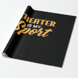 Theater ist mein Sport Geschenkpapier